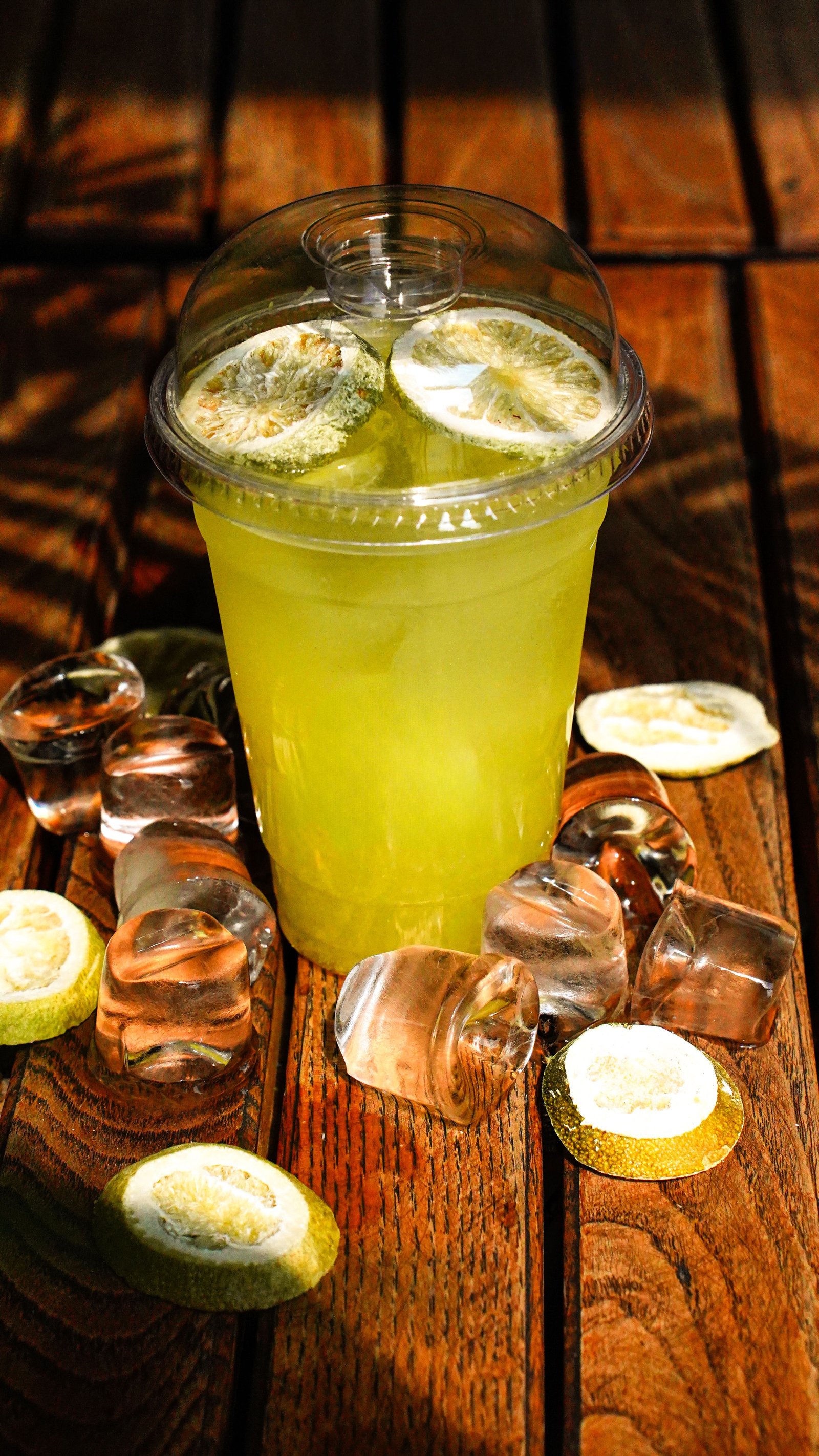 Fresh-squeezed lemonade served in cups